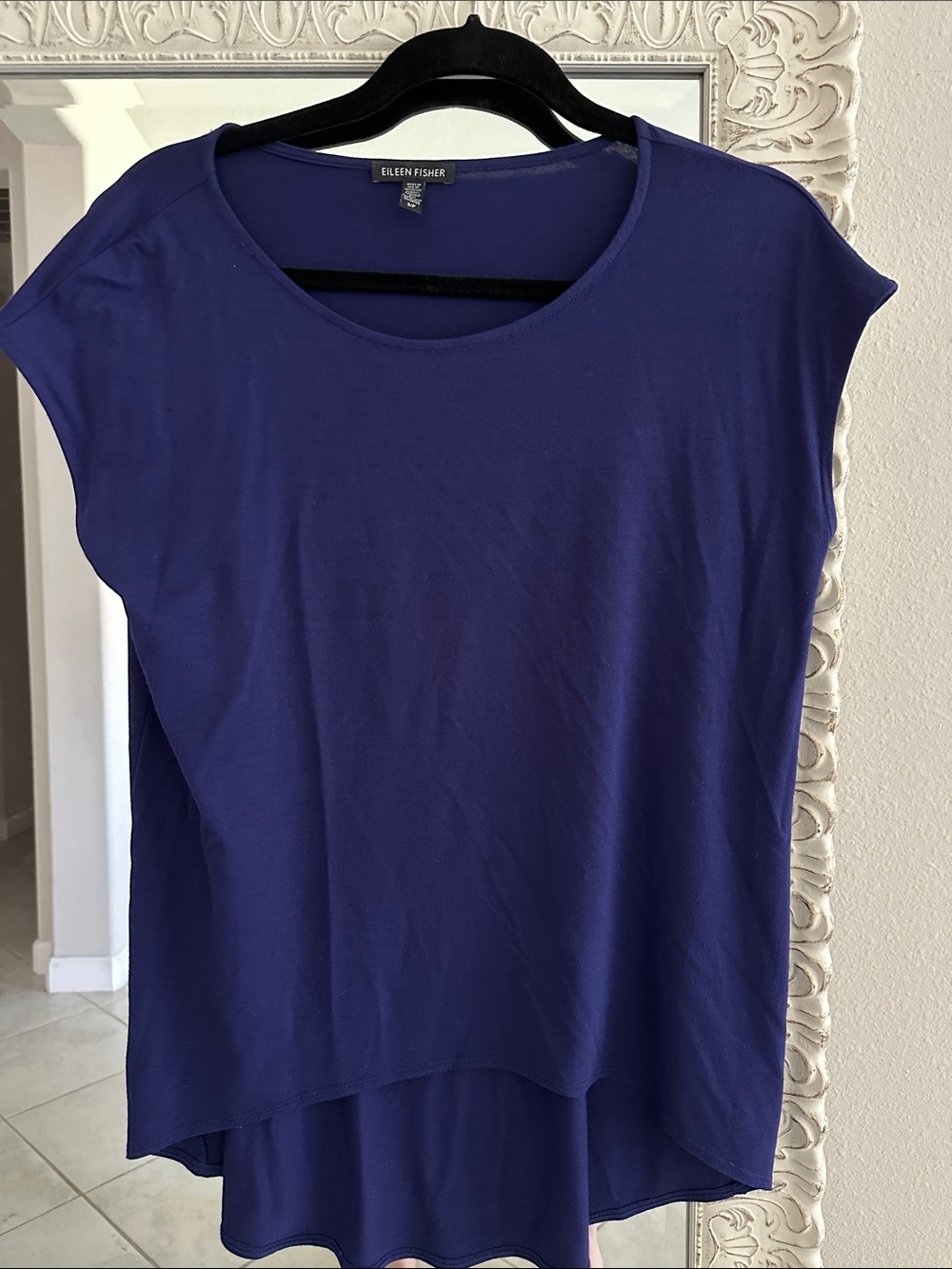 Eileen Fisher Deep Purple Top